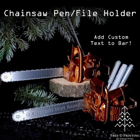 Chainsaw Pen or File Holder