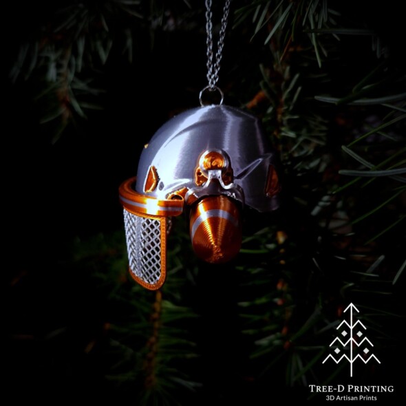 Miniature forestry helmet ornament