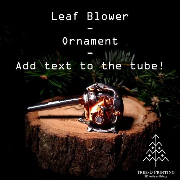 Miniature Leaf Blower Ornament
