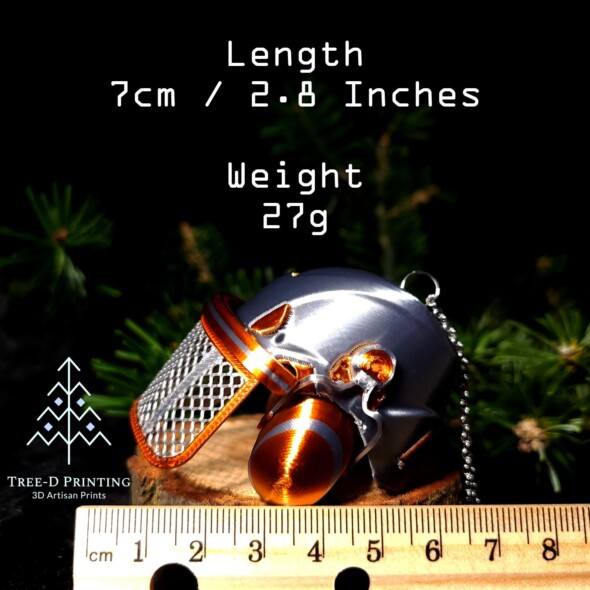 Miniature forestry helmet ornament