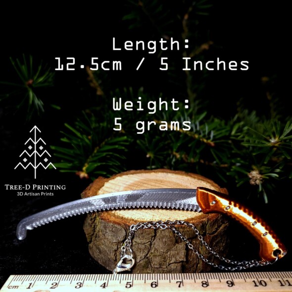 Miniature handsaw ornament